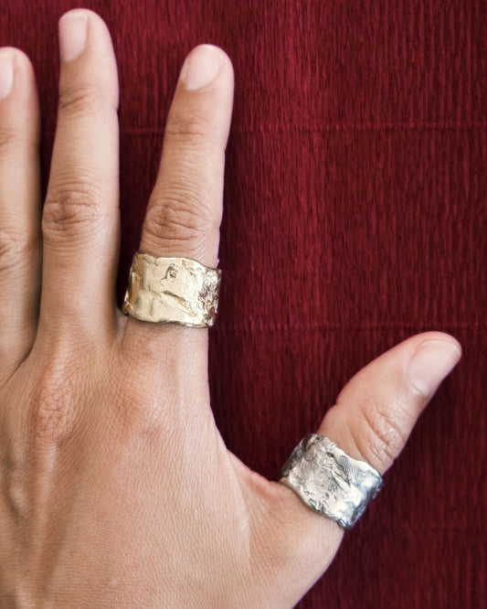 La Huella Ring in Alpaca