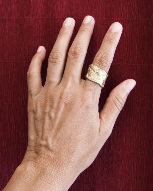 La Huella Ring in Bronze