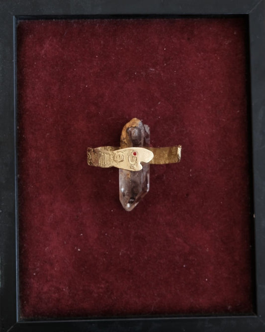 Fish Bracelet in Bronze – Red Cubic