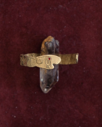 Fish Bracelet in Bronze – Red Cubic