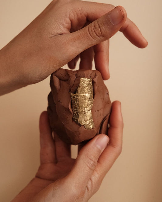 Stone Ring in Bronze