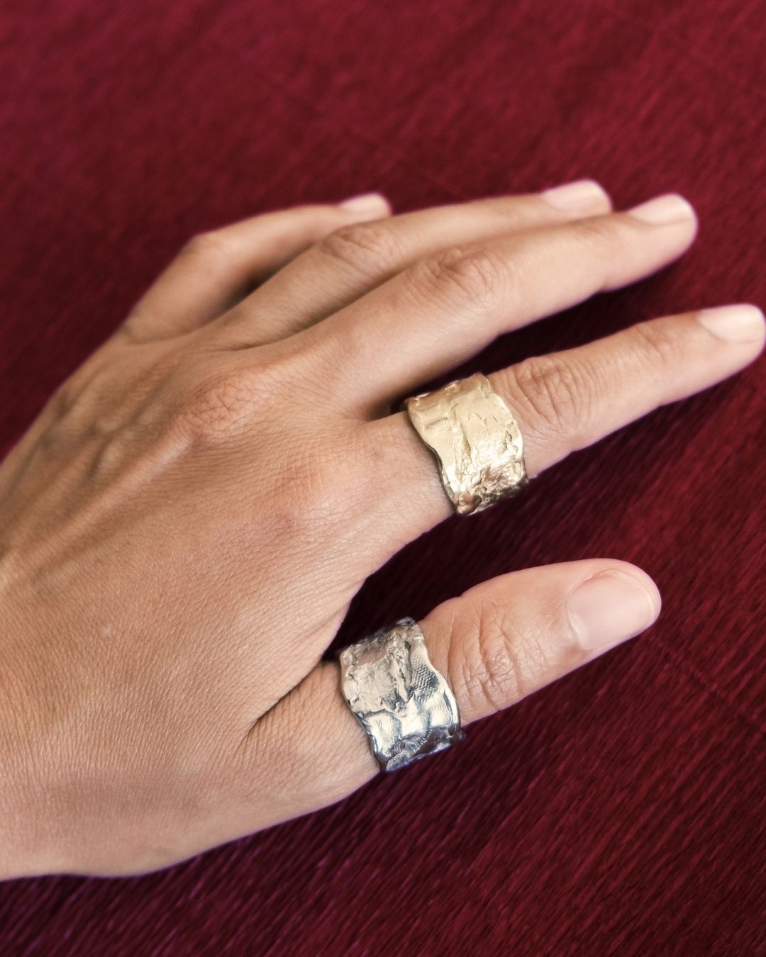 La Huella Ring in Bronze