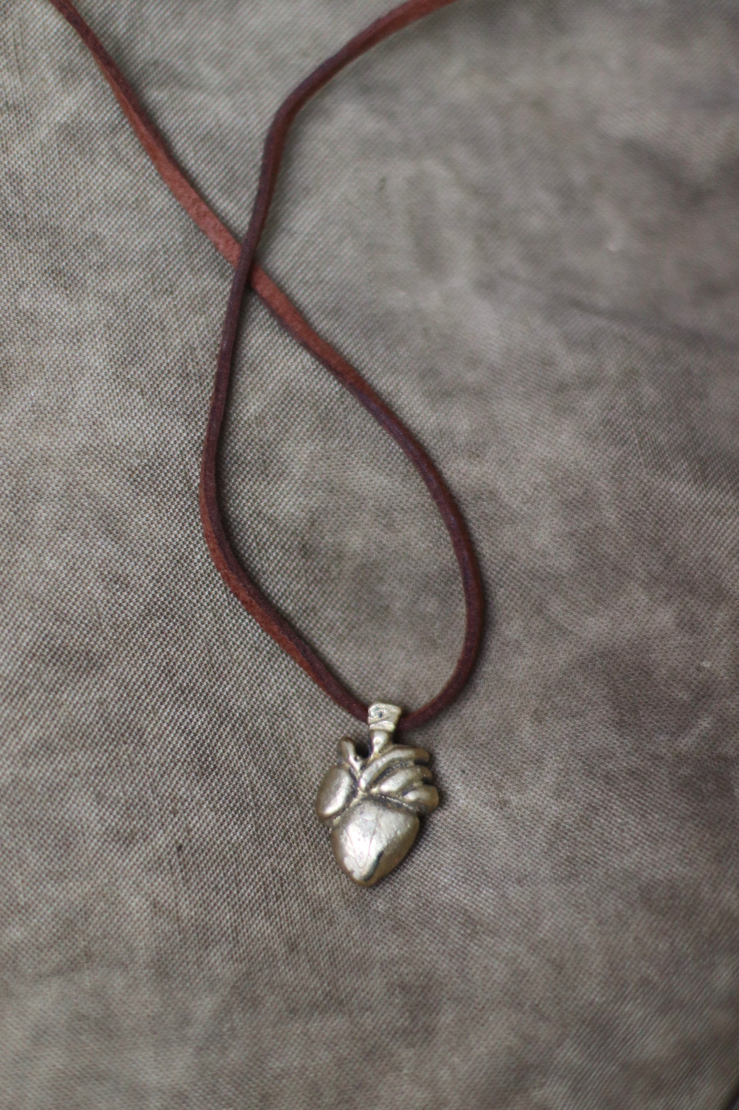 Sweet Little Heart Necklace in Alpaca