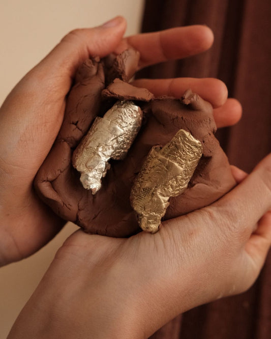 Stone Ring in Bronze